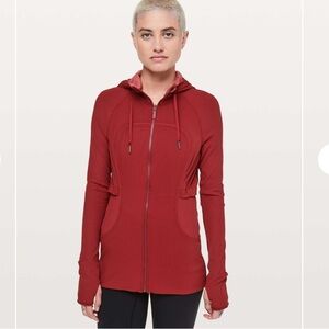 Lululemon Dance Studio Jacket Rib Sleeve
Dark Sport Red / Heathered